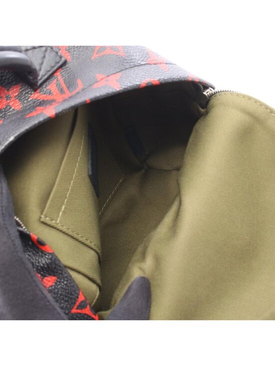 Louis Vuitton Backpack Palm Spring Mini Monogram Enfra Rouge Canvas